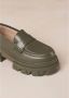 ALOHAS Trailblazer Groene Leren Loafers Green Dames - Thumbnail 6