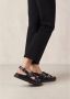 ALOHAS Trunca Black Leather Sandals Zwart Dames - Thumbnail 2