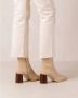 Alohas West Cape Vintage Beige Dames Enkelboots - Thumbnail 13