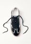 ALOHAS Zwart Roomkleurig Leren Sneakers Black Dames - Thumbnail 2