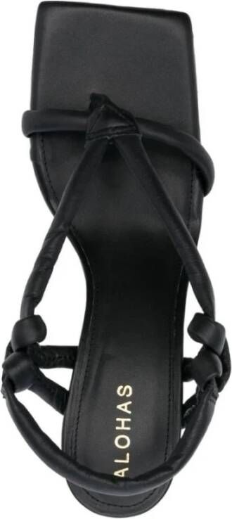 Alohas Zwarte hoge hak sandalen voor vrouwen
