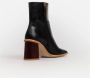ALOHAS Zwarte laarzen met houten zool Black Dames - Thumbnail 10