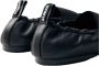 Alohas Zwarte Leren Ballerina Schoenen Elastiek - Thumbnail 2