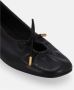 ALOHAS Zwarte leren balletflats Black Dames - Thumbnail 11