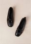 ALOHAS Zwarte leren balletflats Black Dames - Thumbnail 8