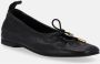 ALOHAS Zwarte leren balletflats Black Dames - Thumbnail 9