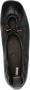 ALOHAS Zwarte Leren Keyhole Detail Platte Schoenen Black Dames - Thumbnail 2