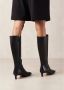ALOHAS Zwarte leren laarzen Black Dames - Thumbnail 3