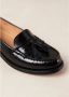 ALOHAS Zwarte leren loafers Black Dames - Thumbnail 9