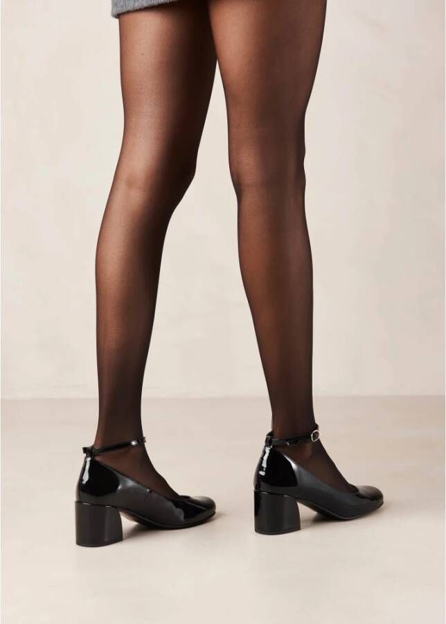 ALOHAS Zwarte leren pumps Black Dames