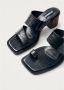 Alohas Zwarte leren sandalen - Thumbnail 2