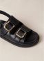 ALOHAS Platte sandalen Zwart Dames - Thumbnail 9