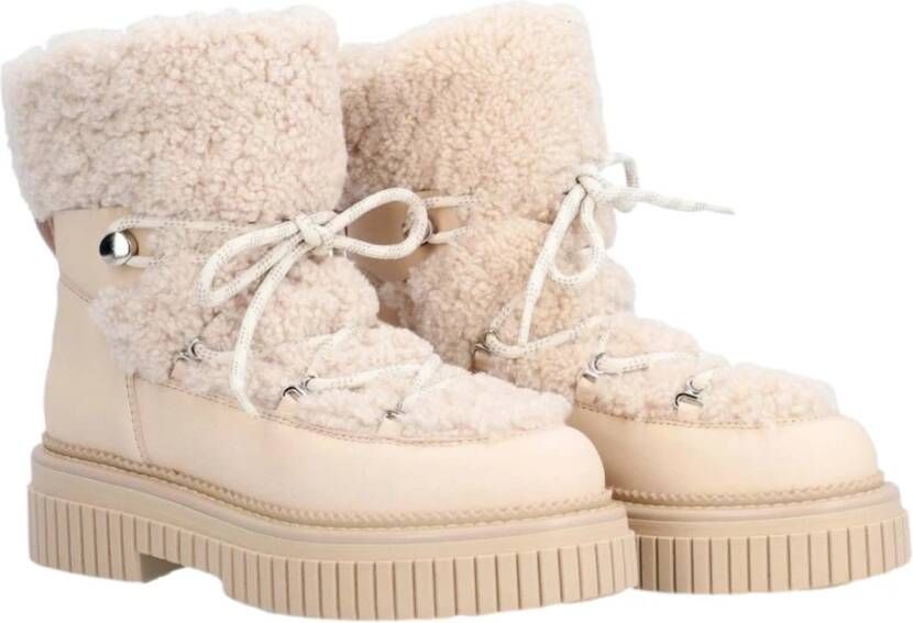 Alpe Bimba Enkellaarzen Beige Dames