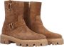Alpe Dames Casual Kameel Suède Laars Brown Dames - Thumbnail 5