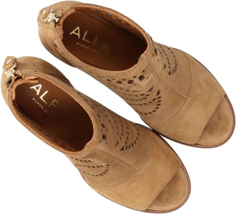 Alpe Casual Camel Suède Dameslaars Brown Dames