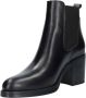 Alpe Zwarte Leren Dames Enkellaars Black Dames - Thumbnail 3