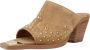Alpe Heeled Mules Brown Dames - Thumbnail 4