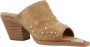 Alpe Heeled Mules Brown Dames - Thumbnail 7