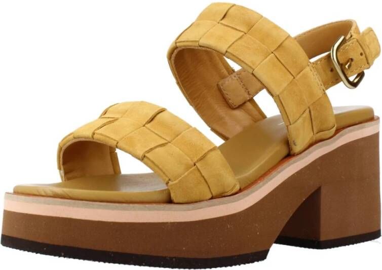 Alpe High Heel Sandals Yellow Dames