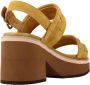 Alpe High Heel Sandals Yellow Dames - Thumbnail 5