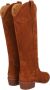 Alpe Kameel Suède Cowgirl Laars met 3cm Rubberen Zool Brown Dames - Thumbnail 3
