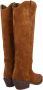 Alpe Kameel Suède Cowgirl Laars met 5cm Rubberen Zool Brown Dames - Thumbnail 3