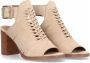 Alpe Beige Damessandalen met Hoge Hak en Gesp Beige Dames - Thumbnail 7