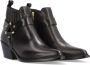 Alpe Zwarte Leren Cowboylaarzen oor Dames Black Dames - Thumbnail 3