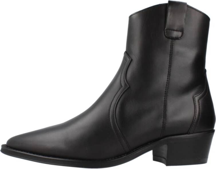 Alpe Stijlvolle Cowboy Laarzen voor Vrouwen Black Dames