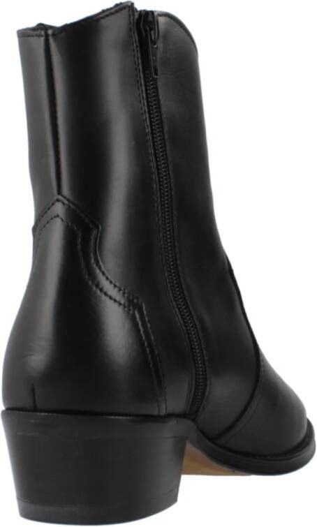 Alpe Stijlvolle Cowboy Laarzen voor Vrouwen Black Dames