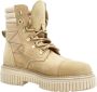 Alpe Stijlvolle Lace-up Laarzen voor Kinderen Beige Dames - Thumbnail 7