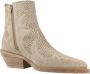 Alpe Western Style Cowboy Boots Beige Dames - Thumbnail 7