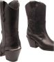 Alpe Zwarte leren dames cowboylaars Black Dames - Thumbnail 3