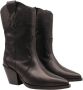 Alpe Zwarte leren dames cowboylaars Black Dames - Thumbnail 5