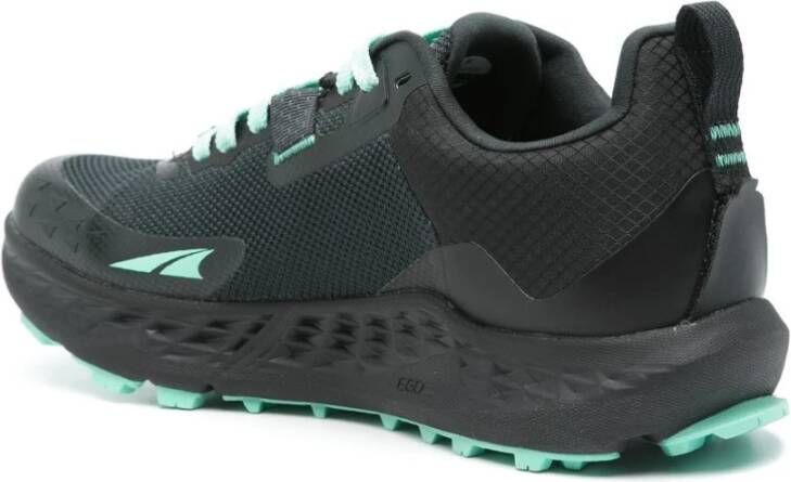 Altra Zwarte Veterschoenen Platte Waterdicht Black Dames