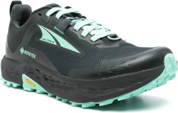 Altra Zwarte Veterschoenen Platte Waterdicht Black Dames