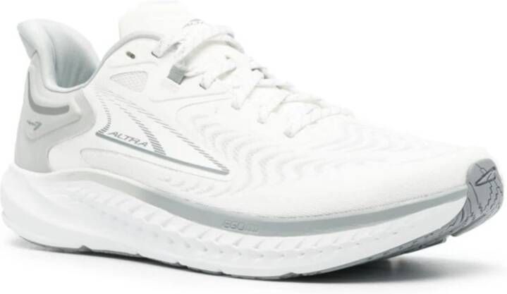 Altra Witte Sneakers met Golvend Patroon Detail White Heren