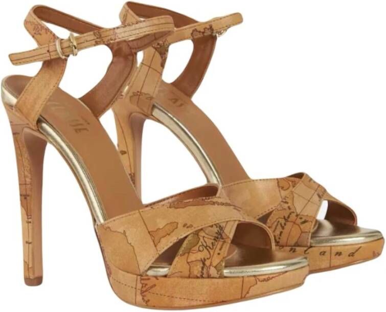 Alviero Martini 1a Classe Beige High Heel Sandalen