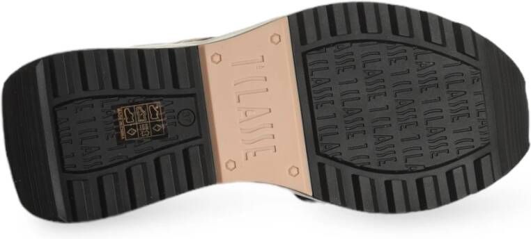 Alviero Martini 1a Classe Nude Sneakers met Geo Classic Print