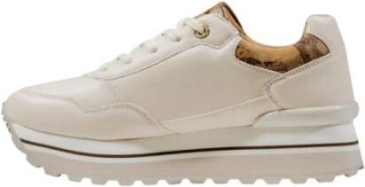 Alviero Martini 1a Classe Witte Damessneakers met Plateauzool