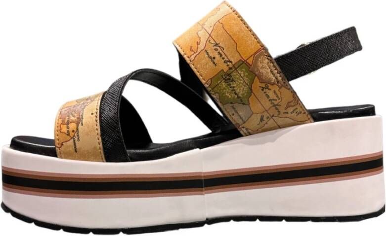Alviero Martini 1a Classe Zwarte hoge hak sandalen