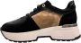 Alviero Martini 1a Classe Zwarte suède sneakers met Geo Classic print inzetstukken Multicolor Dames - Thumbnail 2