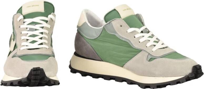 Ama Brand Klassieke Sneakers met Rubberen Zool Multicolor Heren