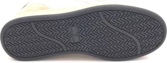Ama Brand Retro Witte Leren Sneakers Sun