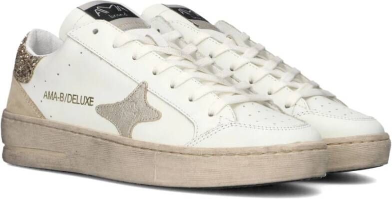 Ama Brand Witte Leren Sneakers voor Vrouwen