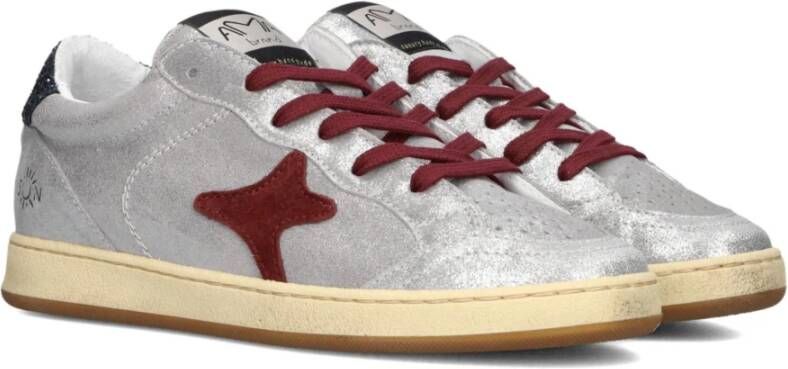 Ama Brand Zilver Lage Top Sneakers SUN