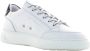 Ambitious Witte leren sneakers met zwarte hielinzet White - Thumbnail 4