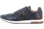 Ambitious Blauwe Leren Hardloopsneakers met Bruine Details Blauw Heren - Thumbnail 7