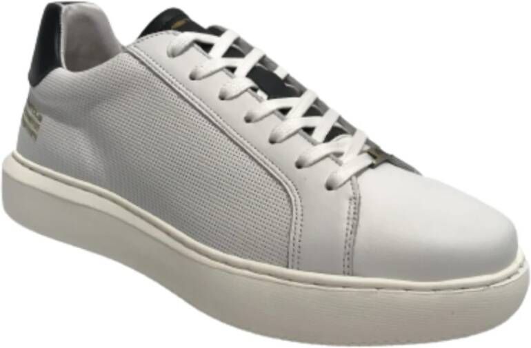 Ambitious Witte Leren Hoge Sneakers Wit Heren