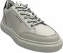 Ambitious Witte leren sneakers met zwarte hielinzet White Heren - Thumbnail 3